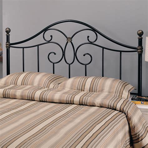 black metal frame bed with grey fabric headboard|black headboards for queen beds.